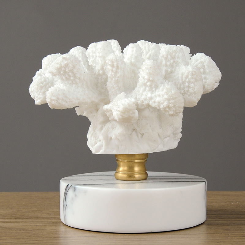 Nordic style coral decoration modern light luxury home hotel decoration model room TV cabinet living room desktop decoration