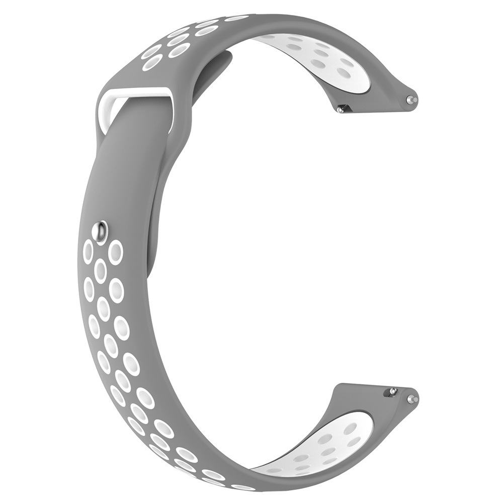 20/22mm two-color silicone strap breathable anti-buckle sports rainbow strap spot wholesale