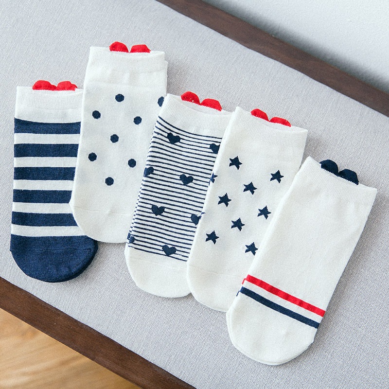 New Japanese cute girl heel love invisible three-dimensional boat socks fashion cotton socks student socks manufacturers wholesale