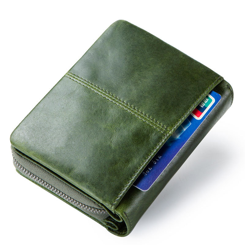 Black Angel Factory Supply Leisure Buckle Women's Wallet Cowhide Multifunctional Leather Women's Wallet