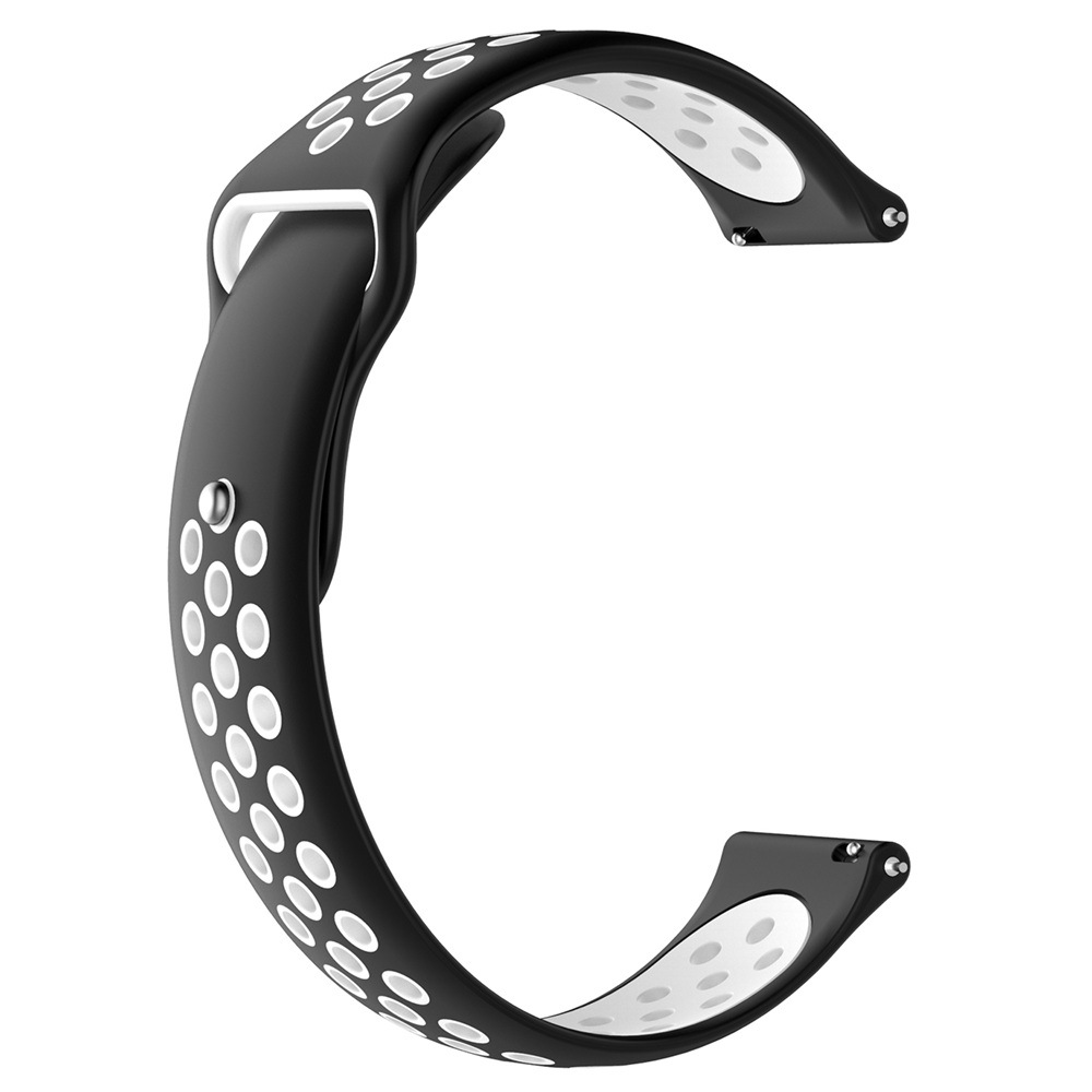 20/22mm two-color silicone strap breathable anti-buckle sports rainbow strap spot wholesale