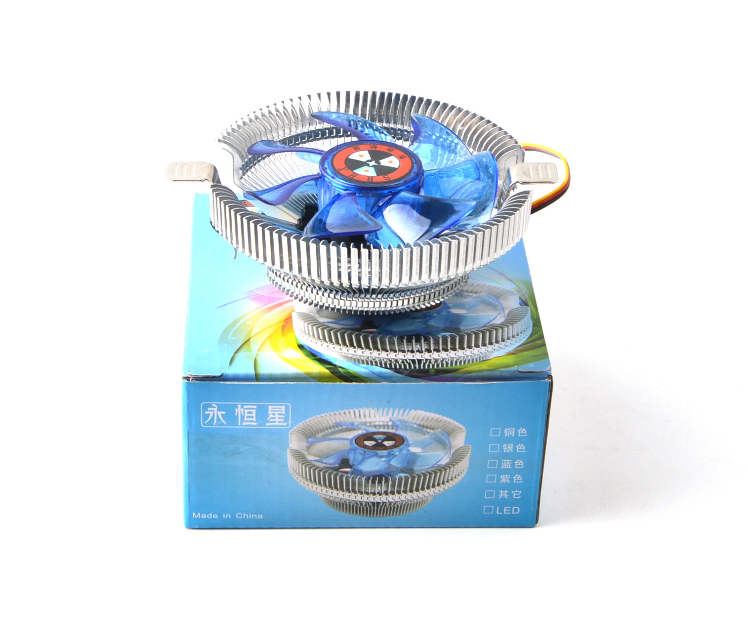 Desktop computer cpu radiator 9cm heat dissipation Hangxing cpu fan 1155AMD multi-platform air-cooled