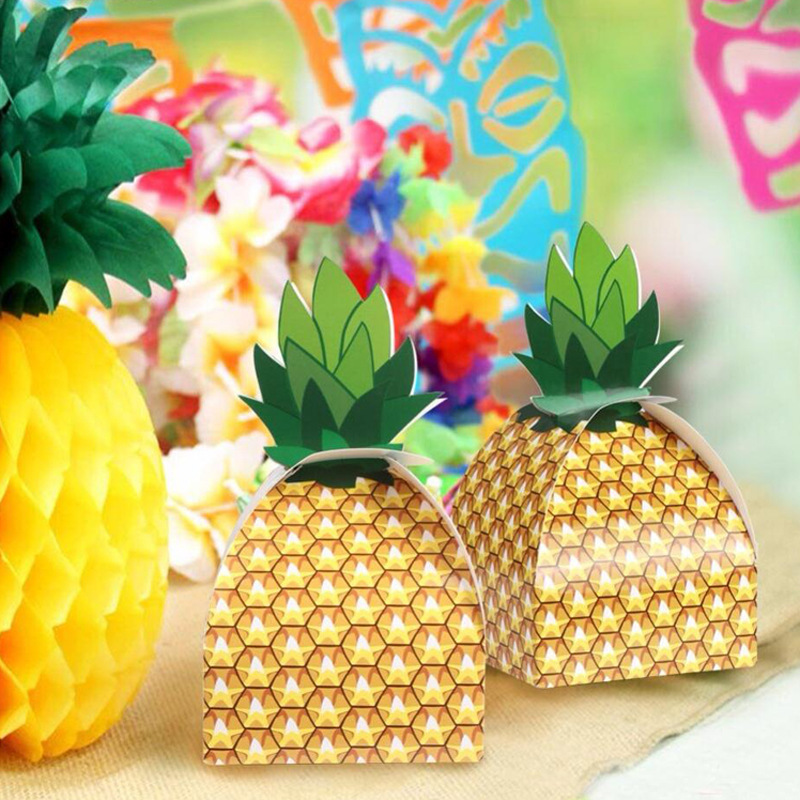 Cross-border exclusive for new European-style fruit box series creative DIY carton pineapple box candy packaging box candy box