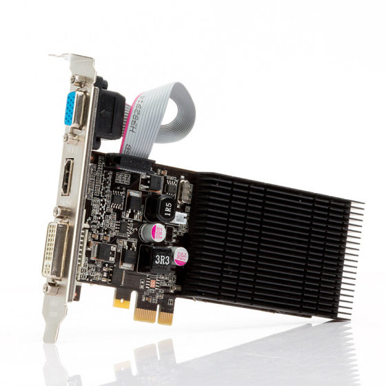 Panlei GT210 PCIE1X Server Dedicated DUal Screen 1g 1X 1U2U Small Chassis IndUstrial Control Graphics Card