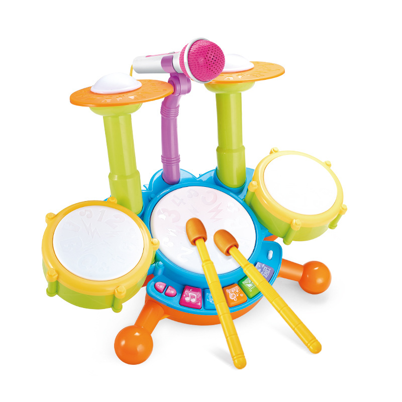 Cross-border children's jazz drum toy drum set baby toy drum percussion instrument tremolo with factory direct sales