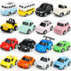 New funny cartoon pull back alloy car model Pocket toy car children's mini palm treasure Q version car