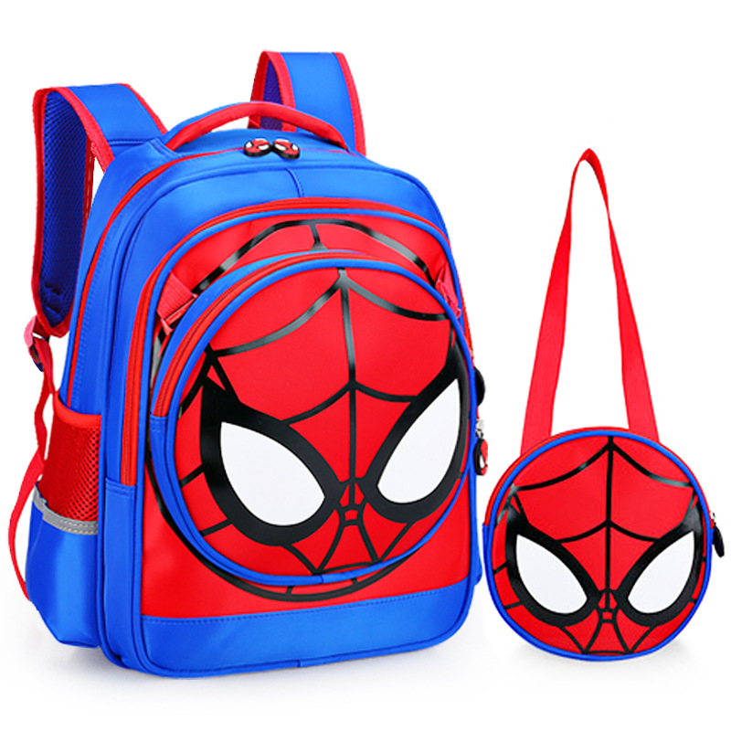 Schoolbag for Primary School Students Spiderman Boys Children Backpack Detachable Two-Piece Set Schoolbag Toddler Captain America