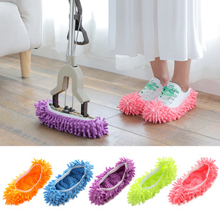 Factory chenille mop shoe cover lazy people shoe cover wipe slippers cover mop head cover single price