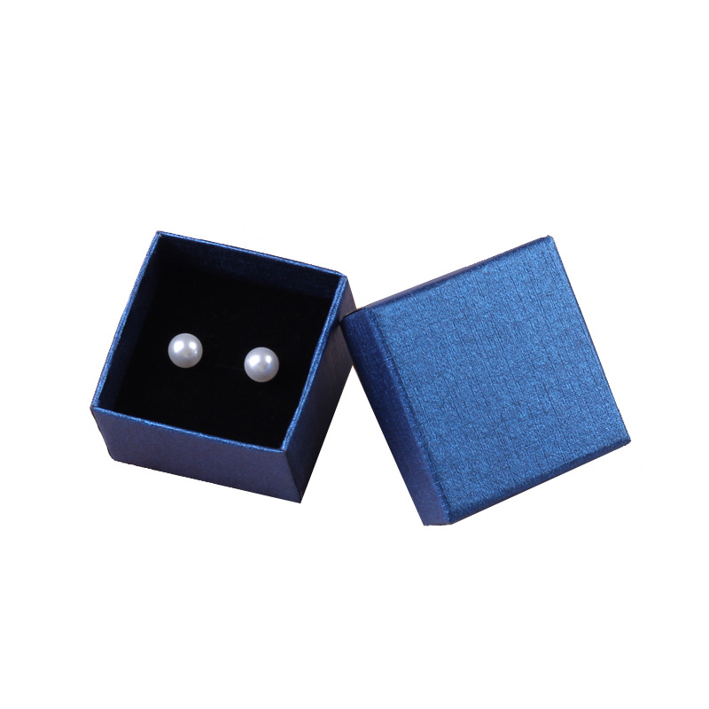 Spot wholesale ring box earrings small gift box jewelry packaging box pendant necklace Lenny pattern jewelry box