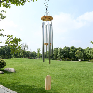 Ruixin European and American classic solid wood metal aluminum tube multi-tube wind chime home decoration crafts
