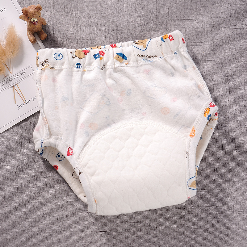 2023 New Baby Training Pants Baby Study Pants 6 Layer Waterproof Diaper Pants Cotton Washed Diaper Pants