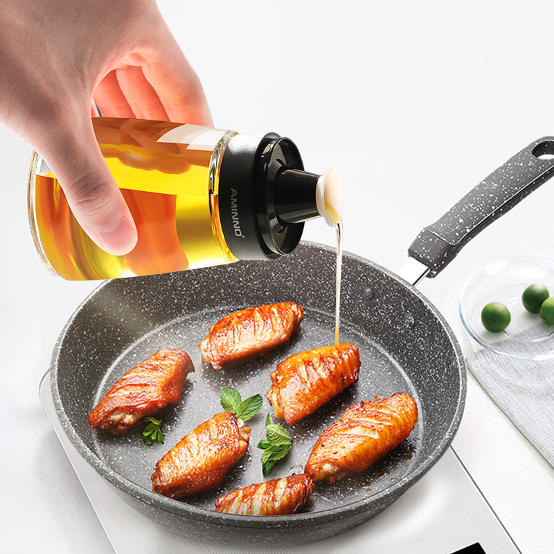 Emeno Kitchen Supplies Creative Seasoning Jar Set Seasoning Box Glass Oil Pot Oil Bottle Wholesale