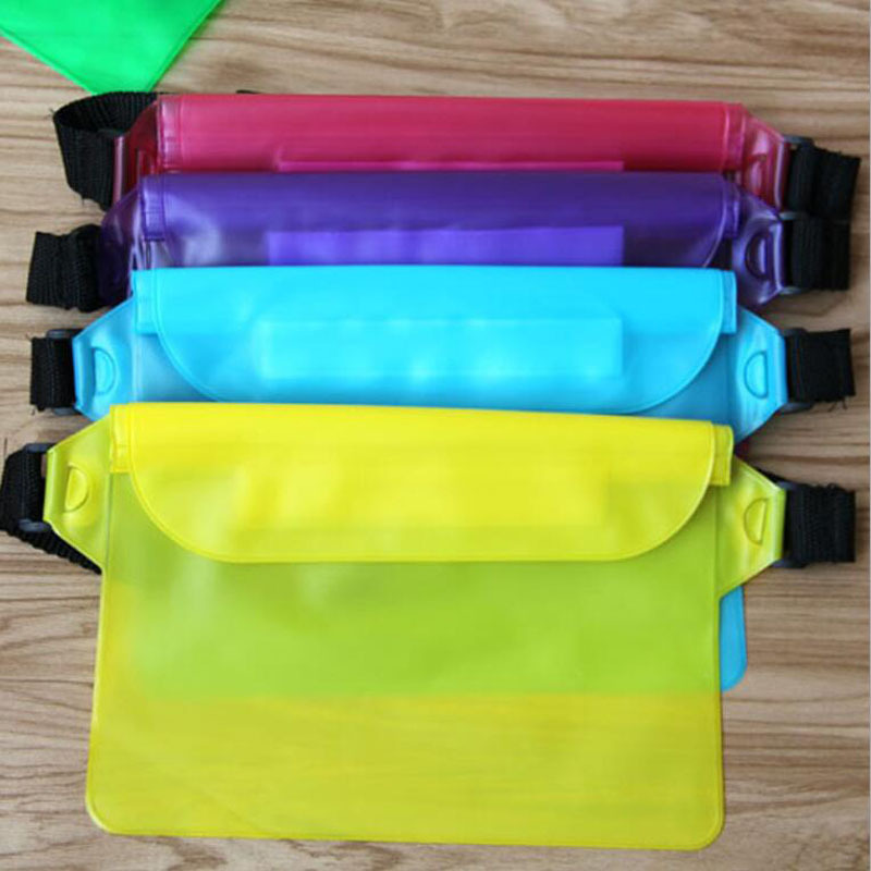 Drifting Swimming pvc Waterproof Waist Bag Three Layer Sealed Outdoor Sports Mobile Phone Waterproof Bag Swimming Storage Bag