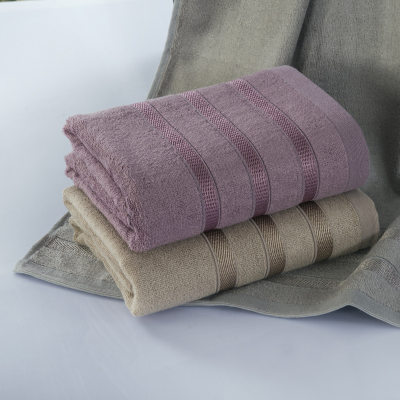 Bamboo fiber bath towel bamboo charcoal bamboo cotton new product promotion plain absorbent cotton a gift welfare