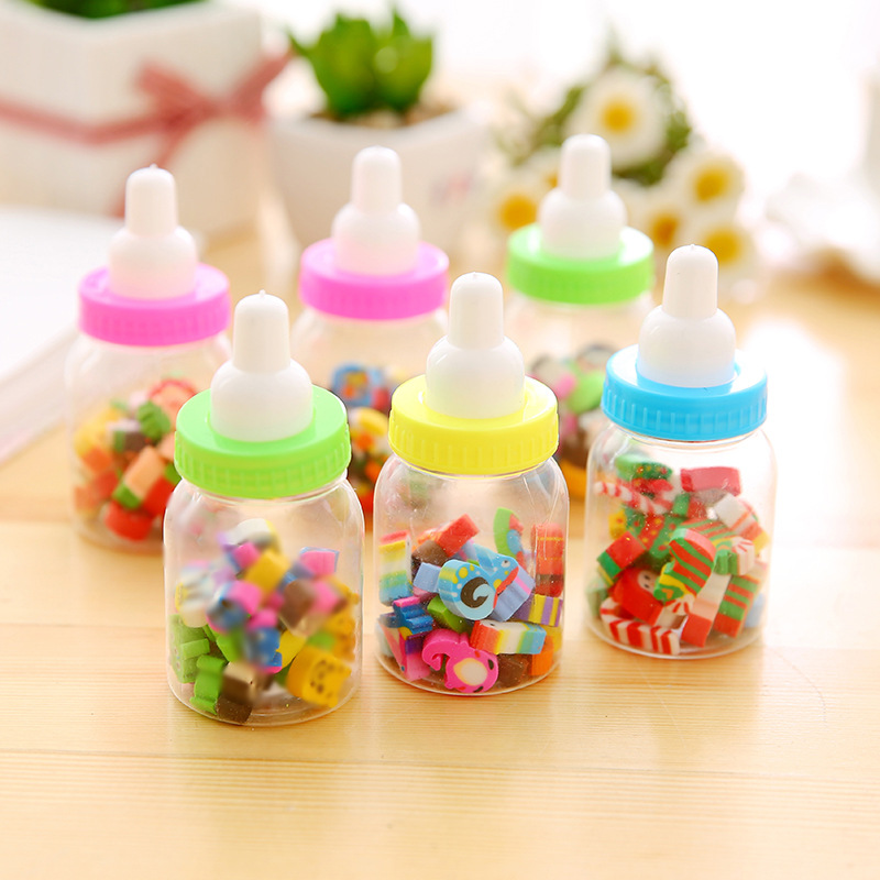 T children's creative cartoon animal fruit bottle eraser student rubber stationery school supplies manufacturers batch