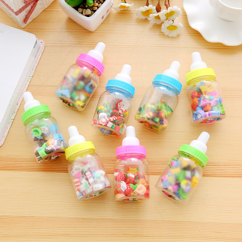 T children's creative cartoon animal fruit bottle eraser student rubber stationery school supplies manufacturers batch