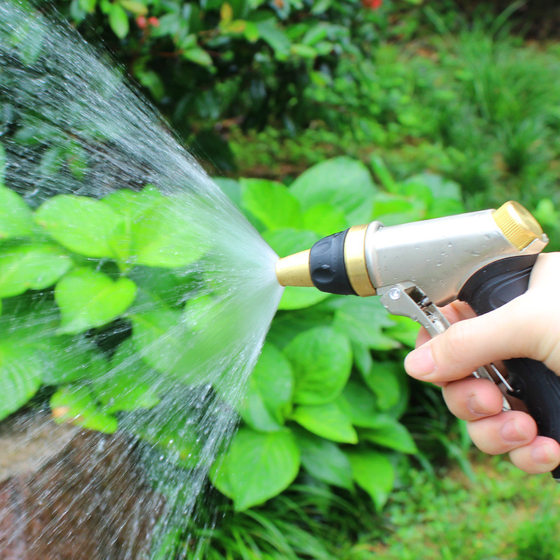Factory Direct watering gardening watering water gun alloy garden nozzle shower household high-pressure car wash water gun spray gun