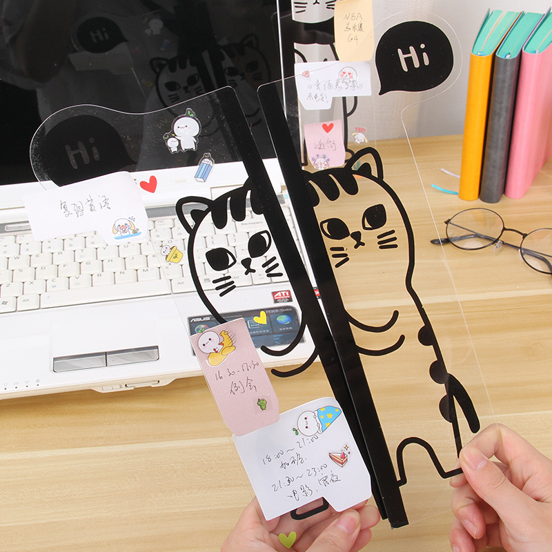 Creative stationery computer message board display side board acrylic note board transparent board multiple types can be customized