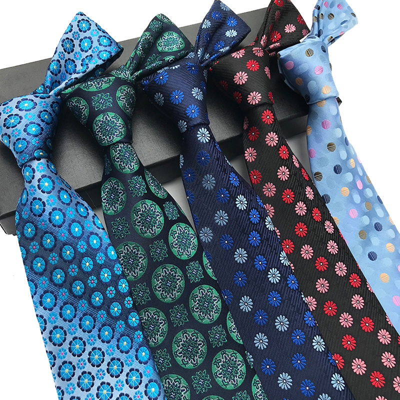 Factory spot wholesale polyester jacquard tie business casual tie source supply