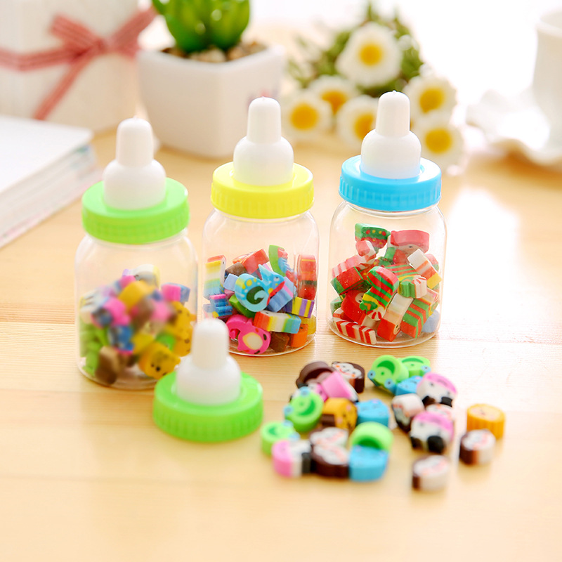 T children's creative cartoon animal fruit bottle eraser student rubber stationery school supplies manufacturers batch