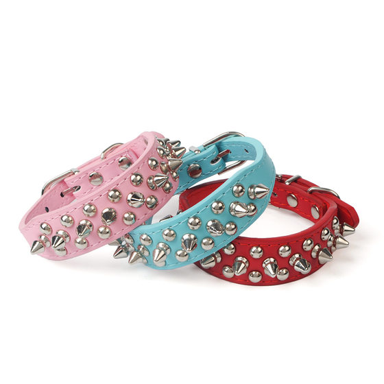 Berry Hot Pet Collar Bullet Stud Rivet Dog Collar Dog Chain Punk Dog Neck Ring Amazon Explosions