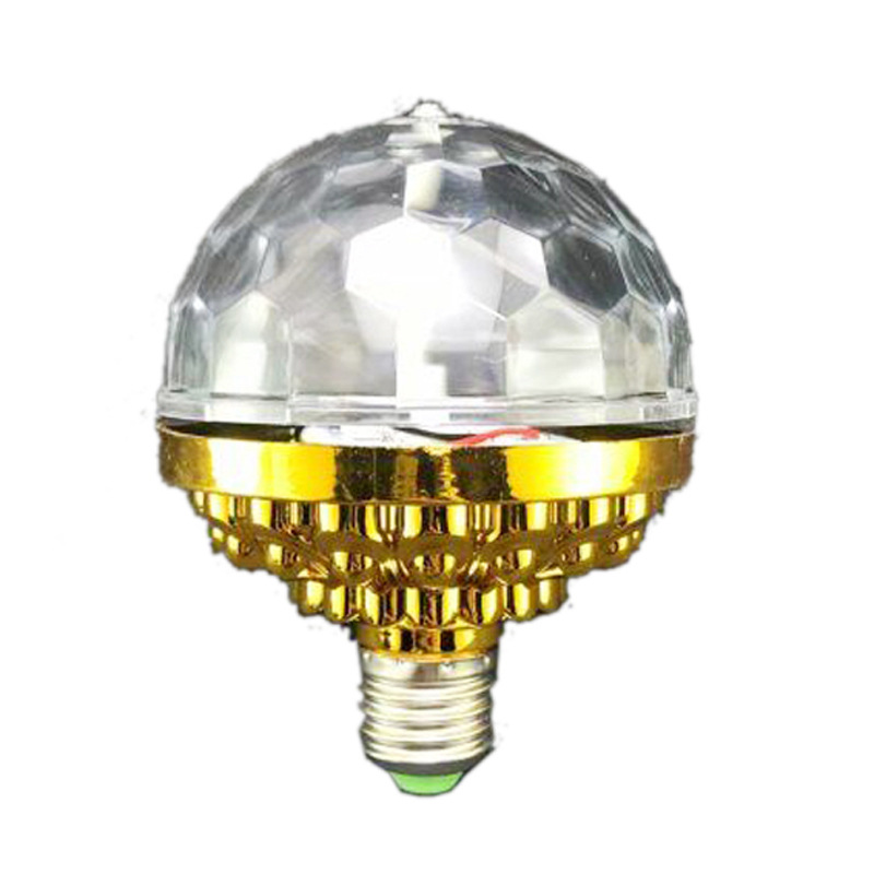 Colorful six-color small magic ball LED stage bulb KTV magic ball mini golden rotating colorful DJ small magic ball lamp