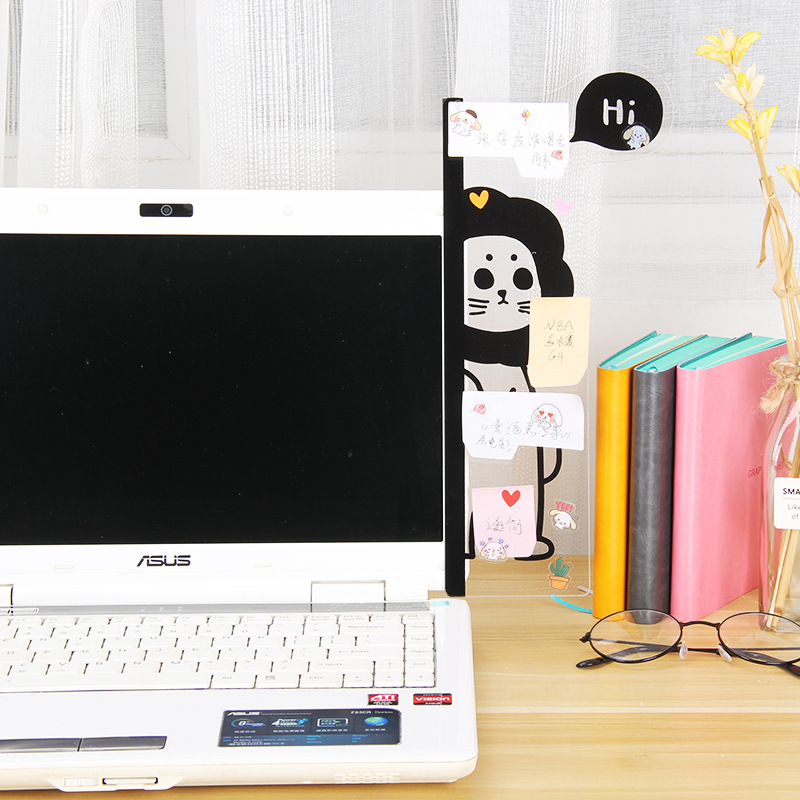 Creative stationery computer message board display side board acrylic note board transparent board multiple types can be customized