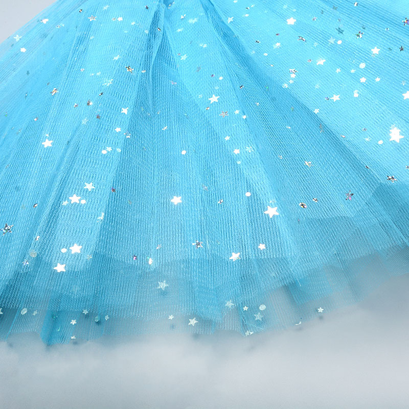 Children's tutu skirt Princess sequins three-layer 6-piece mesh skirt tutu gauze skirt tutu children