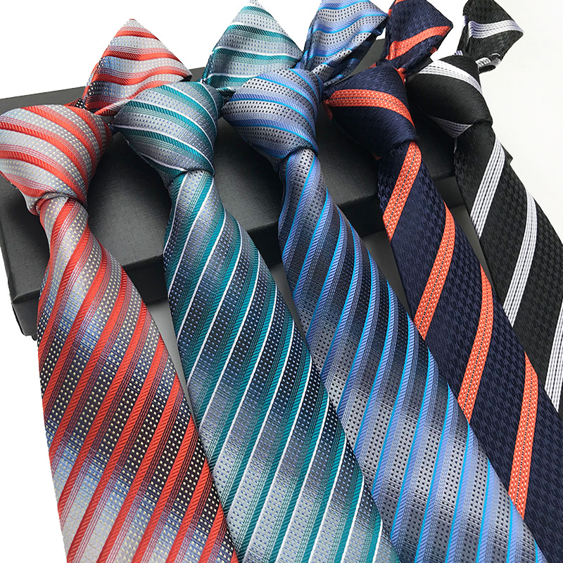 Source factory spot wholesale polyester silk jacquard craft cashew tie men's business wear tie