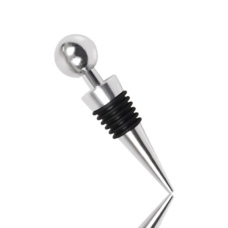 High-end hot-selling zinc alloy round head six Silk wine stopper wine stopper fresh-keeping sealed wine stopper wholesale