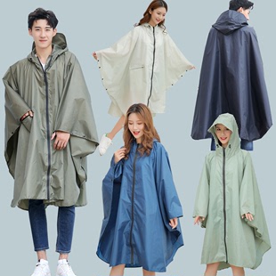 Japanese cloak raincoat female adult fashion hiking long riding poncho male South Korea outdoor waterproof foreign trade manufacturer