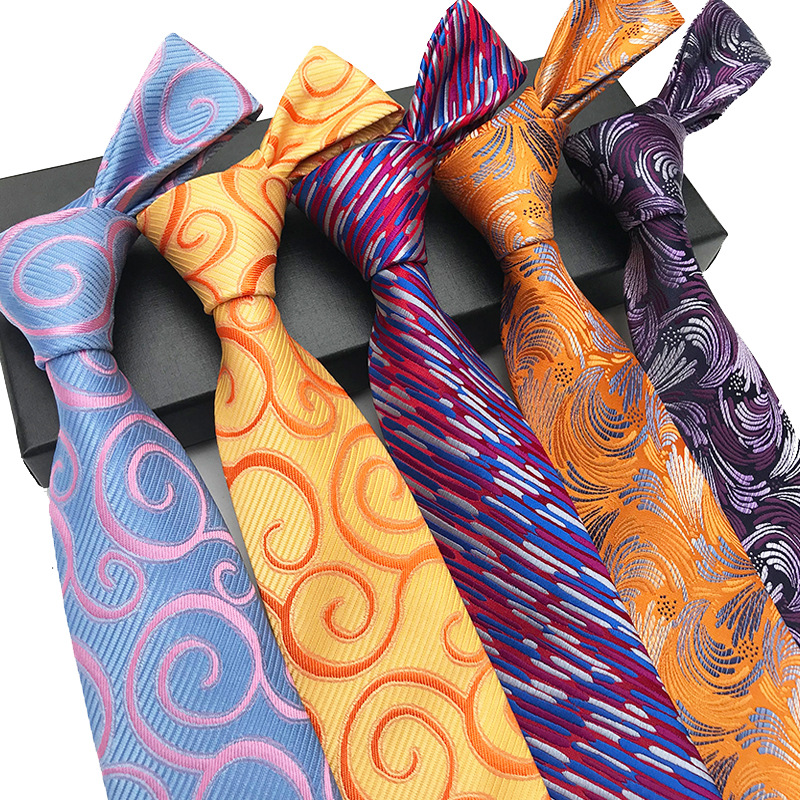 Factory spot wholesale polyester jacquard tie business casual tie source supply