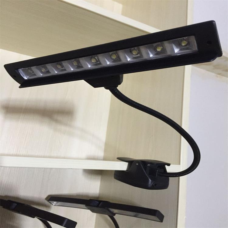Spectrum clip lamp double head reading lamp lithium piano music score lamp charging music lighting lamp LED eye protection