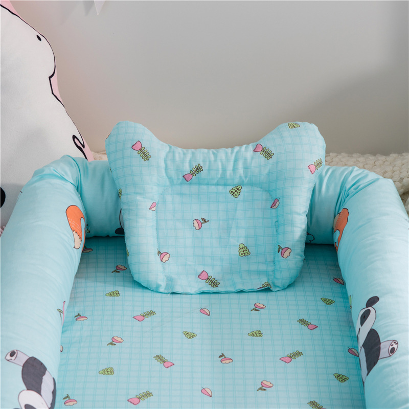 Hemei cross-border removable portable baby nest baby bed bionic diaper changing mat baby pillow travel baby crib
