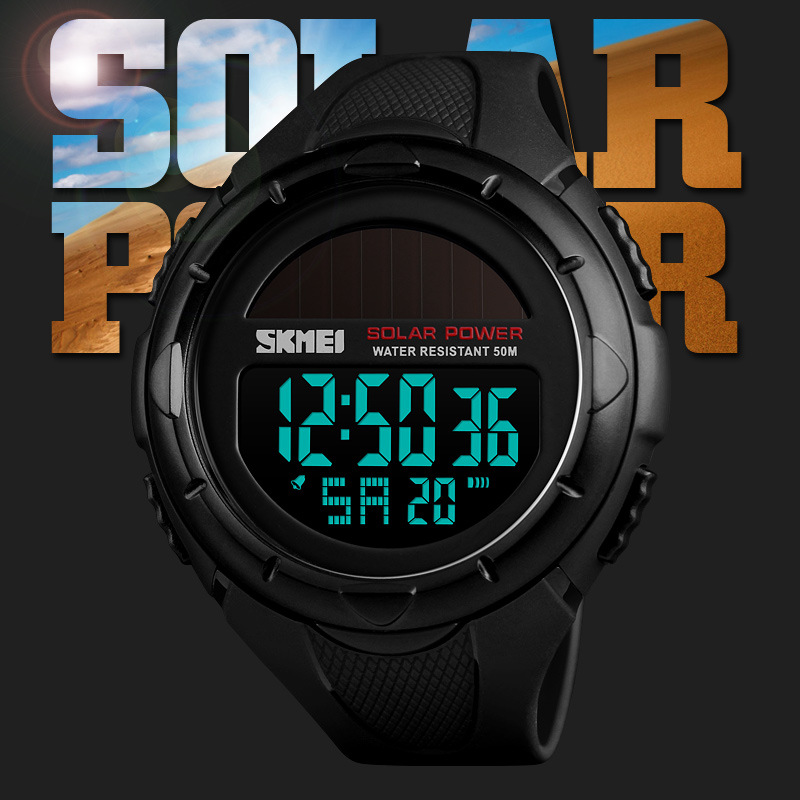 Skmei fashion personalized creative solar electronic watch multi-functional waterproof watch wholesale factory direct sales