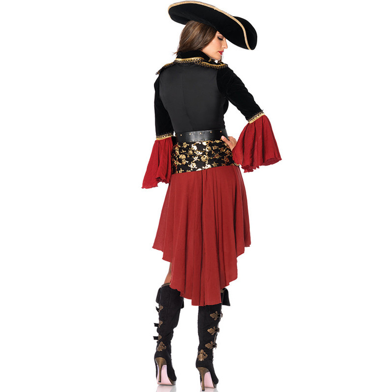 S-3XL Large Size European and American Women Halloween Sexy Female Pirate Costume cosplay cosplay Uniform