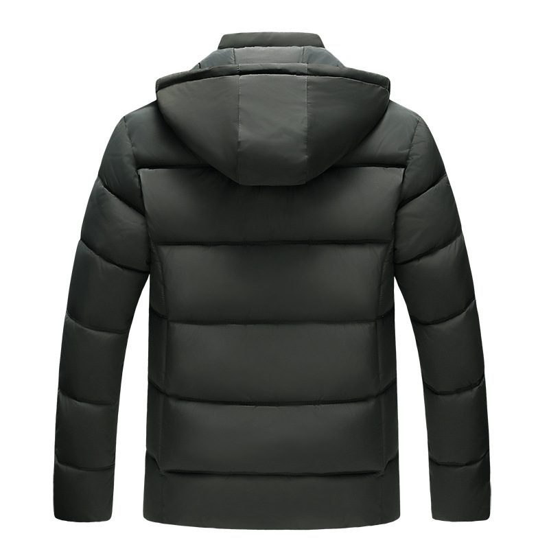 2023 men's cotton-padded clothes tide foreign trade new men's hooded cotton-padded clothes plus velvet not plus velvet cotton-padded clothes men's a generation of hair