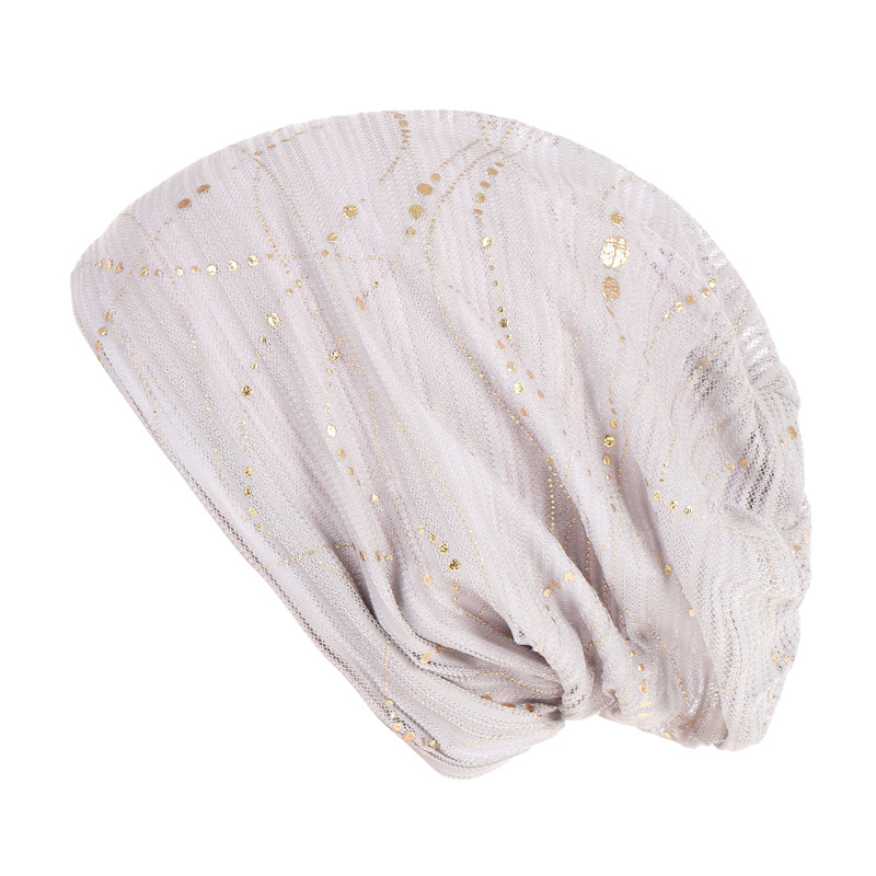 European and American thin lace breathable Baotou hat women's spring and autumn cotton colorful glue casual Baotou hat factory