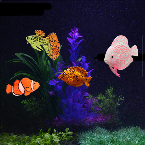 Wholesale simulation marine tropical fish fish tank landscaping pretend jewelry luminous simulation clown fish guppy fish fairy fish