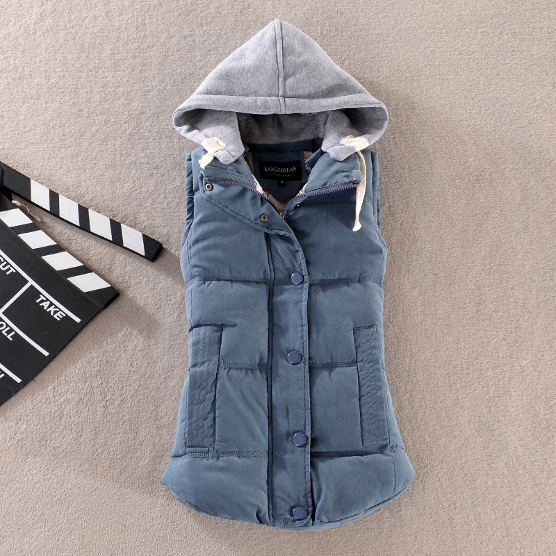 2019 Autumn and Winter New Women's Korean Style Sports Slim-fit Cotton Vest Women's Candy-colored Vest Trendy Waistcoat