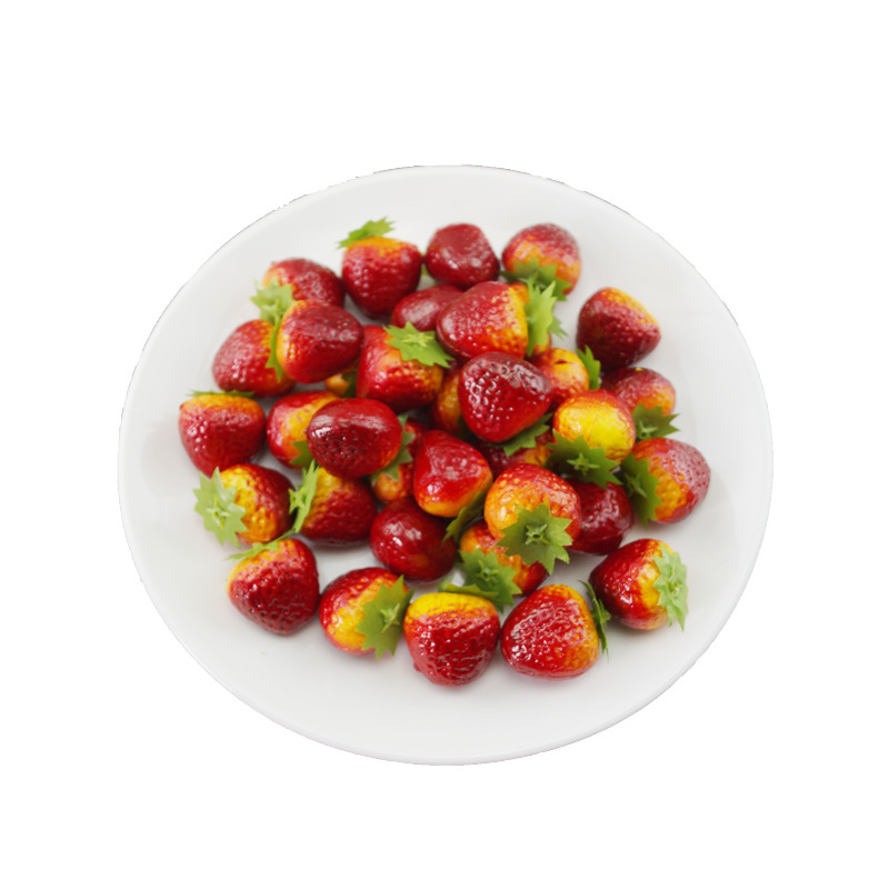 Simulation plastic strawberry PVC strawberry foam strawberry photography props home bonsai decoration accessories early education props