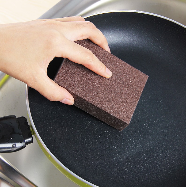 Kitchen Nano Emery Sponge Wipe Cleaning Decontamination Magic Wipe Rust Fine Sand Brush Bowl Magic Wipe Pot Tool