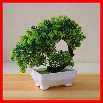 Simulation Plant Potted Plant Indoor Desktop Decoration Simulation Bonsai Craft Green Plant Decoration Plastic Flower Tea Table Decoration