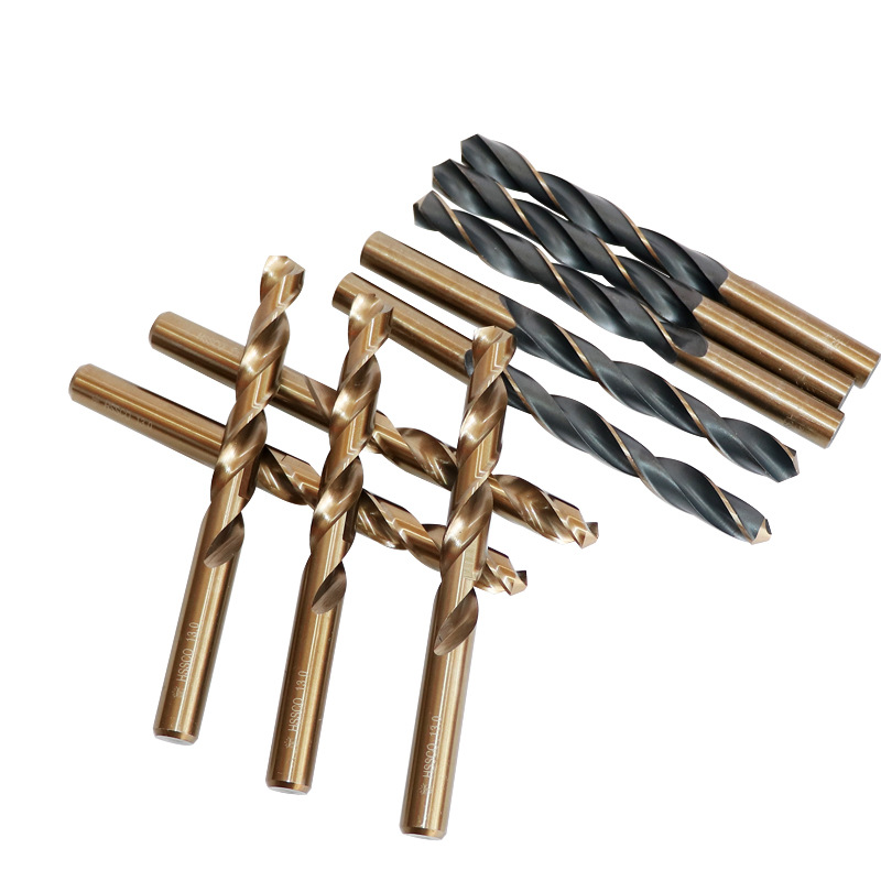 Di Chuang twist drill fully ground high speed steel drill with cobalt straight shank HSS open hole stainless steel drill iron plate hardware
