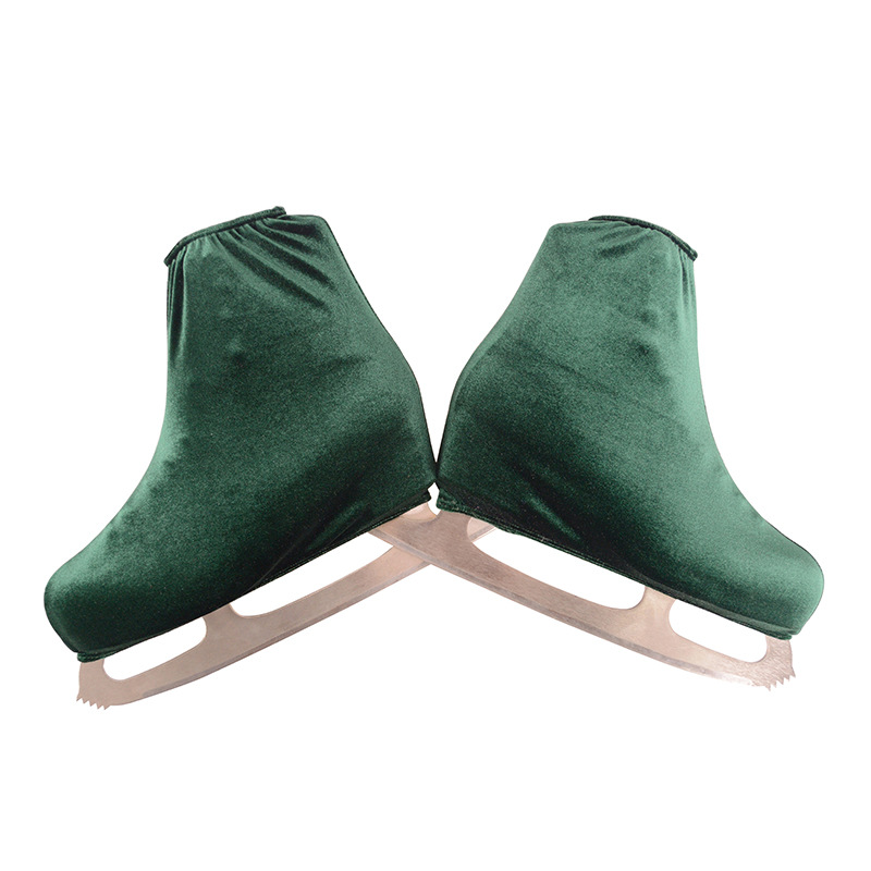 24 Color Professional Figure Skating Shoe Cover Korean Velvet Stretch Roller Skating Shoe Cover for Boys and Girls Export Colon 01