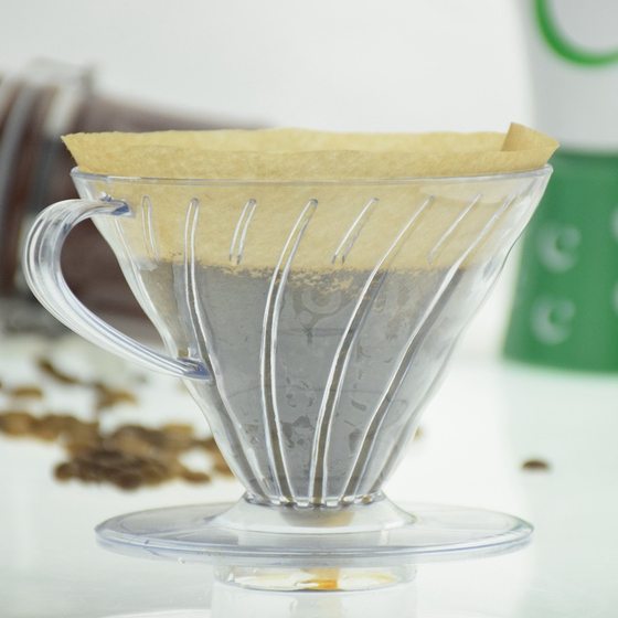 Resin Coffee Filter Pot Household Hand-made Glass Drip Filter Pot Supporting Use Plastic Filter Cup Coffee Cup