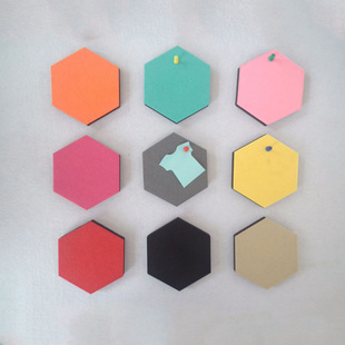 Felt Hexagon Wall Stickers Foreign Trade Non-woven Live Background Wall Indoor Wall Renovation Self-adhesive Wall Stickers Multi-size