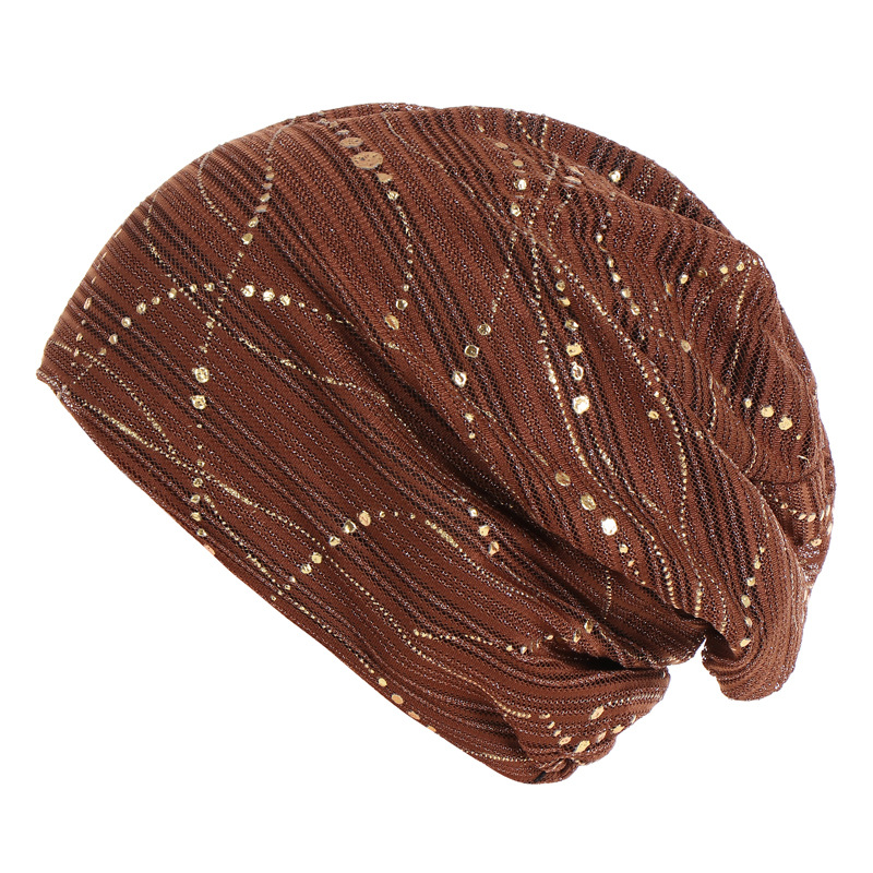 European and American thin lace breathable Baotou hat women's spring and autumn cotton colorful glue casual Baotou hat factory