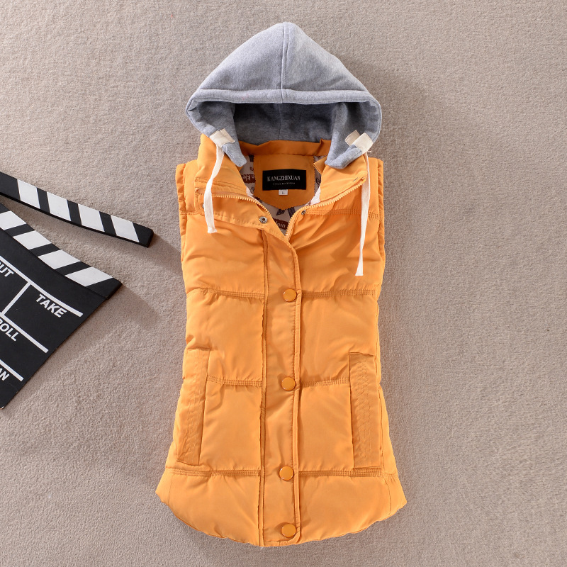 2019 Autumn and Winter New Women's Korean Style Sports Slim-fit Cotton Vest Women's Candy-colored Vest Trendy Waistcoat
