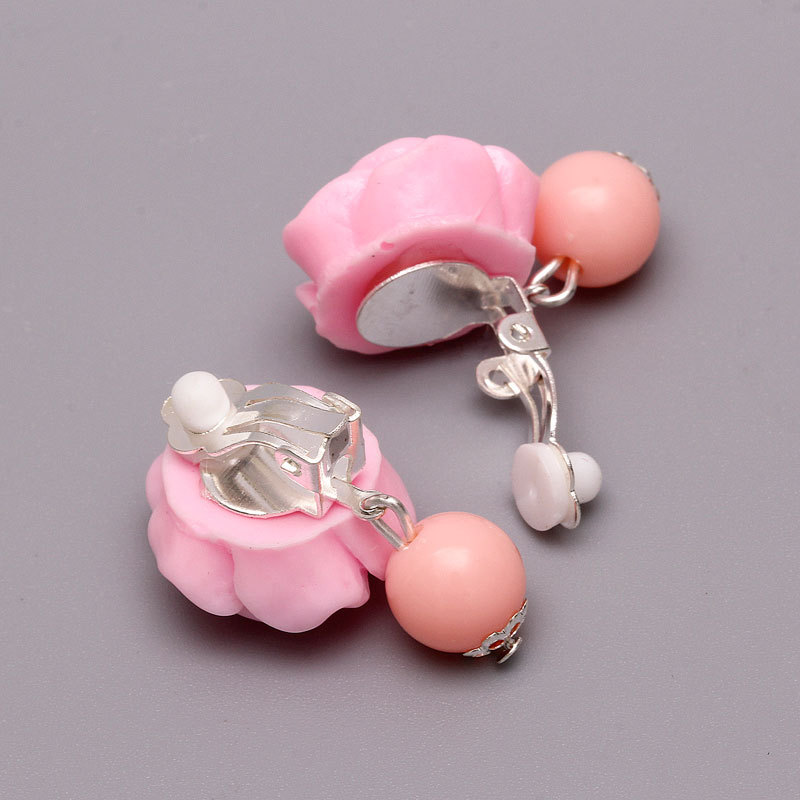 Hot Girls Cartoon Children's Boxed Ear Clips No Ear Holes Princess Student Cute Ear Studs Earrings Anti-Pain Earrings